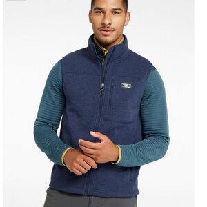 L.L. Bean Men's Navy Blue Fleece Vest